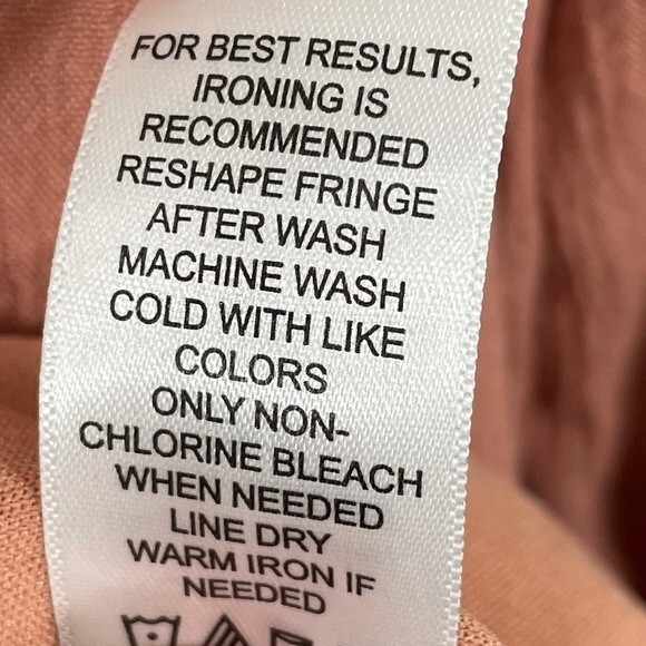 Maurices Boho Coral Rust Crochet Overlay V Neck Ruffle Sleeve Dress - Picture 8 of 13